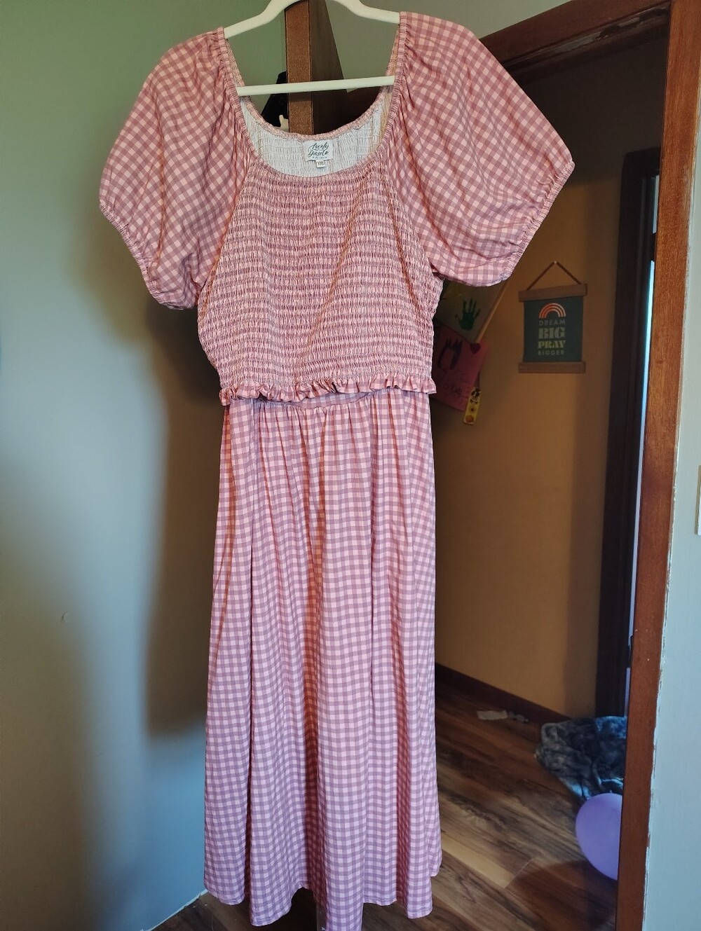 Lovely Dress Co Gingham Blush